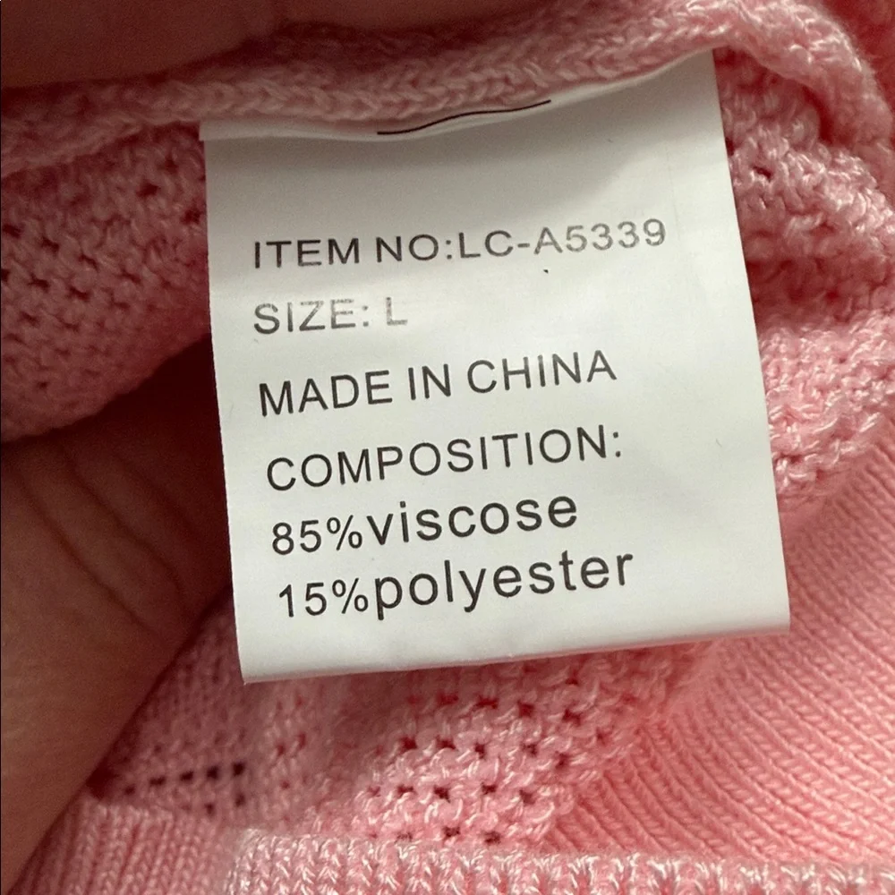 Lizette Collection vintage-style, long-sleeve knit polo women’s sweater. - Picture 6 of 7